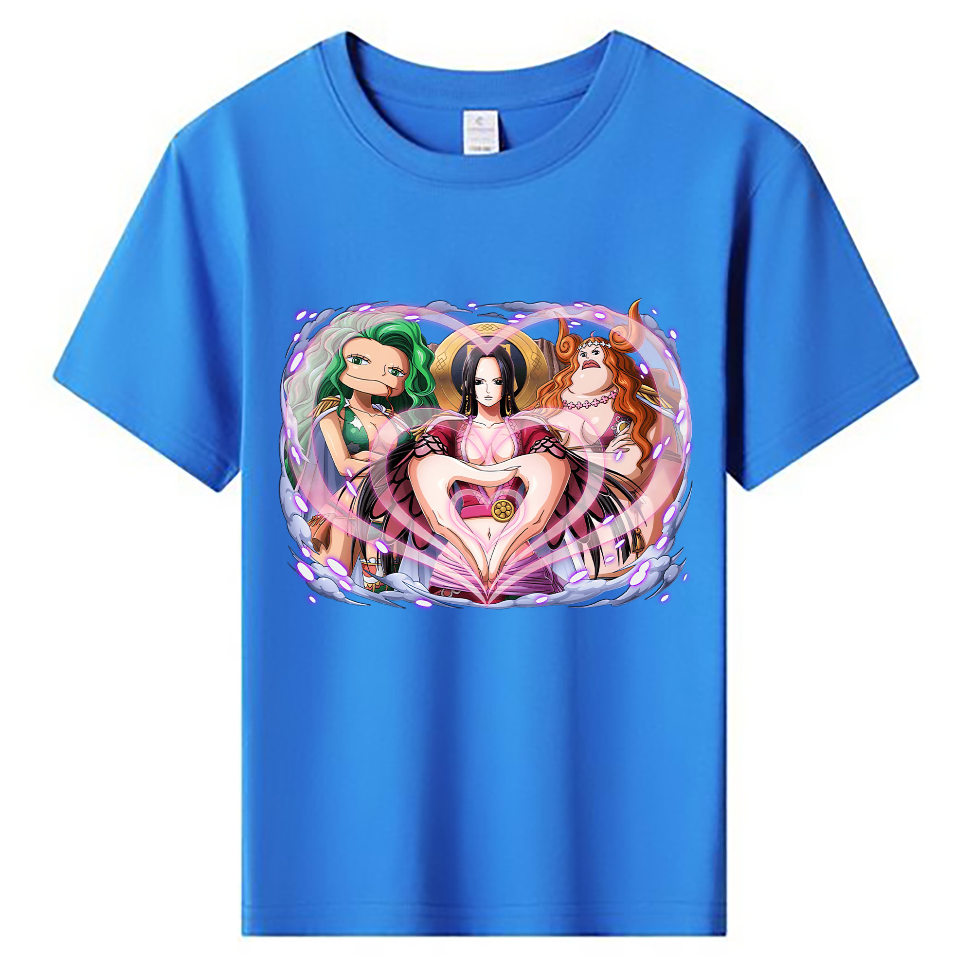 ワンピース ボア・ハンコック ONE PIECE Boa·Hancock 綿100％キッズTシャツ（フロントプリント）